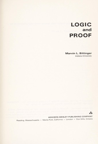Logic and proof