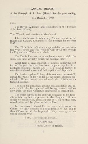 [Report 1957]