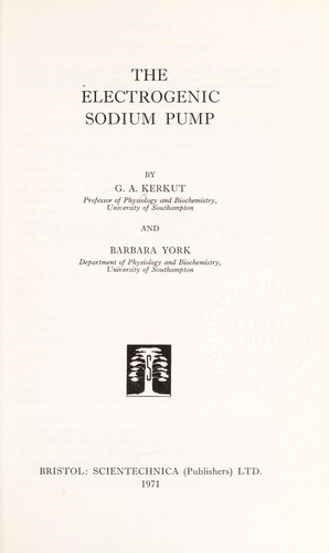 The electrogenic sodium pump