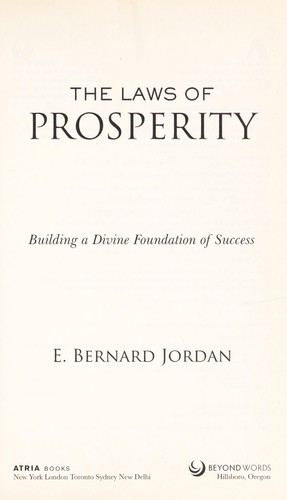 The laws of prosperity