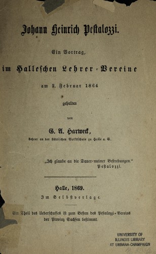 Johann Heinrich Pestallozzi