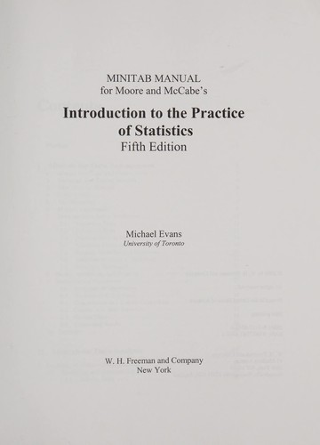 Minitab Manual for Ips