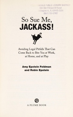 So sue me, jackass!