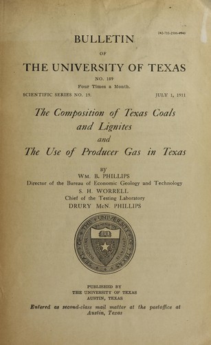 The composition of Texas coals and lignites