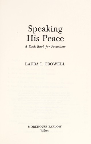 Speaking his peace