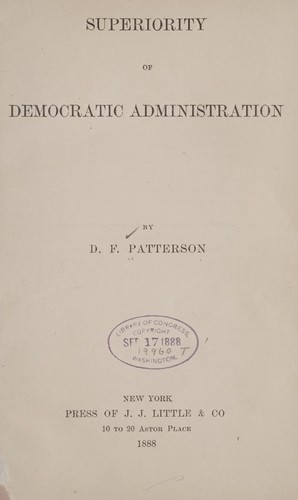 Superiority of Democratic administration
