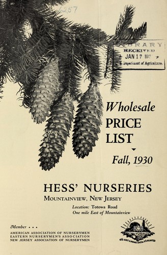 Wholesale price list