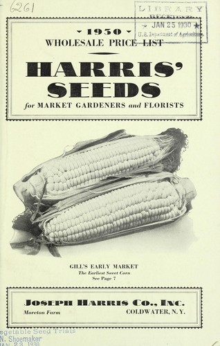 Harris' seeds for market gardeners and florists