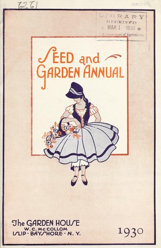 Seed and garden annual, 1930