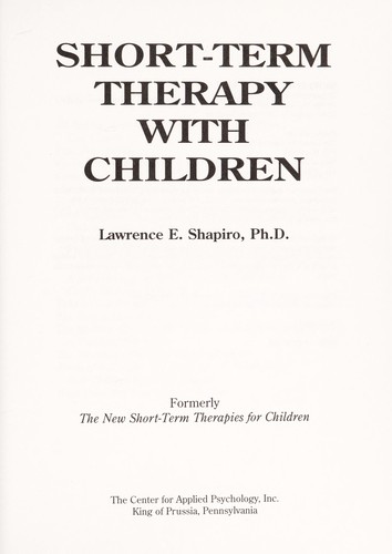 Short-term therapy with children