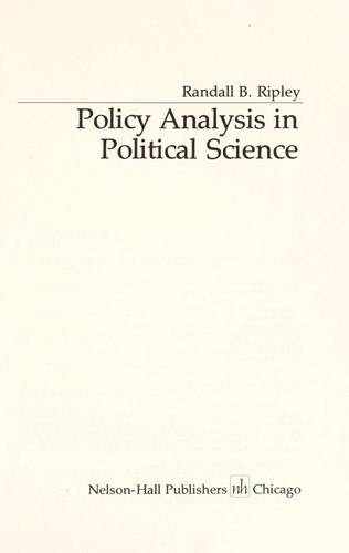 Policy analysis in political science