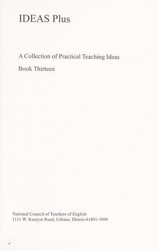 Ideas Plus Book 13