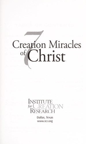 7 creation miracles of Christ