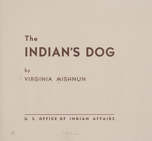 The Indian's dog