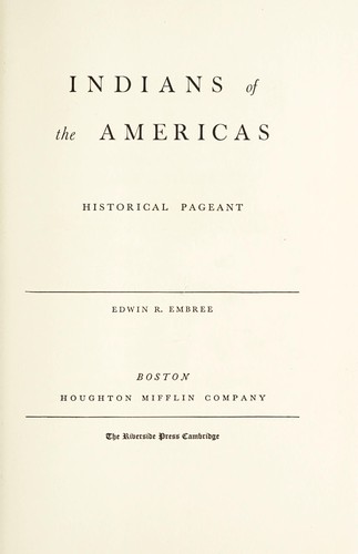 Indians of the Americas
