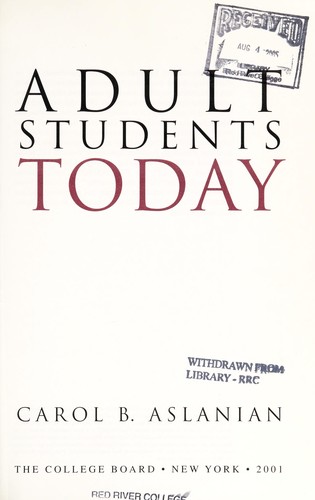 Adult Students Today