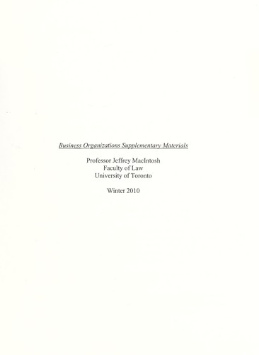 Business organizations