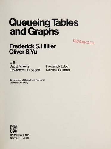 Queueing tables and graphs