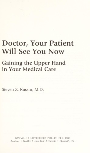 Doctor, your patient will see you now