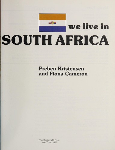 We live in South Africa