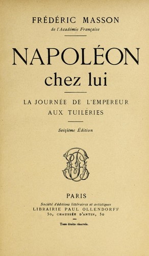 Napoléon chez lui
