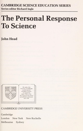 The personal response to science