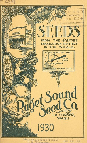 Seeds from the greatest production district in the world, 1930