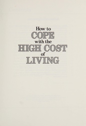 How to cope with the high cost of living