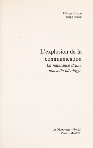 L' explosion de la communication