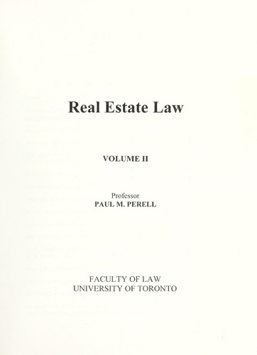 Real estate law