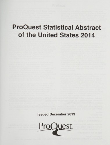 ProQuest statistical abstract of the United States