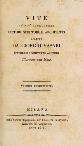 Vite de' più eccellenti pittori scultori e architetti