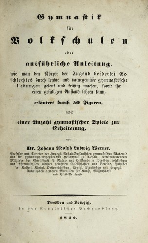Gymnastik für Volkschulen