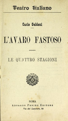 L'avaro fastoso