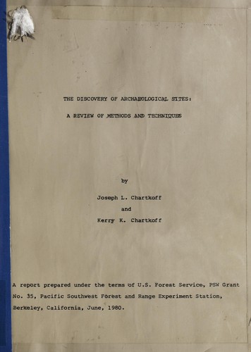 The discovery of archaeological sites
