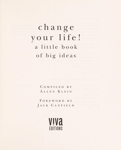 Change your life