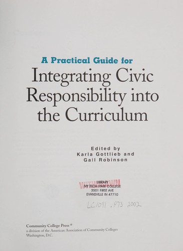 A practical guide for integrating civic responsibility into the curriculum