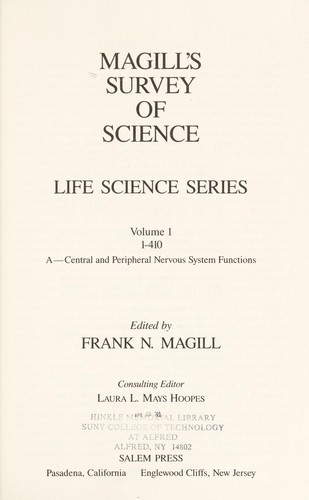 Magill's survey of science