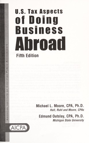 U.S. tax aspects of doing business abroad