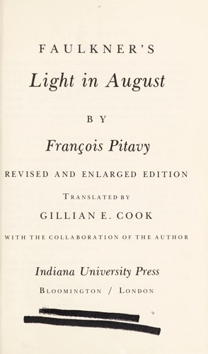 Faulkner's Light in August