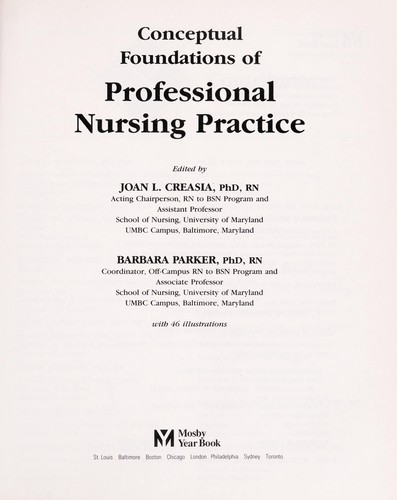 Conceptual foundations of professional nursing practice