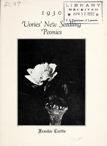 1930 Vories' new seedling peonies