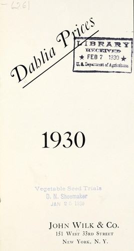 Dahlia prices