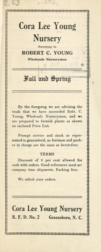Cora Lee Young Nursery fall and spring