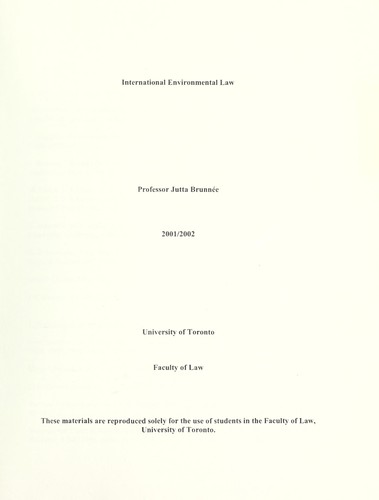 International environmental law