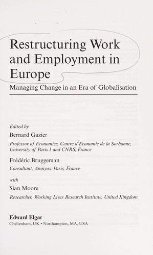 Restructuring work and employment in Europe