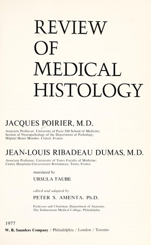 Review of medical histology