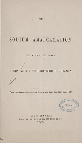 On sodium amalgamation