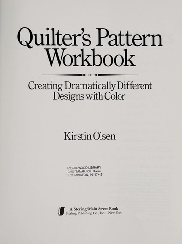 Quilter's Pattern Workbook