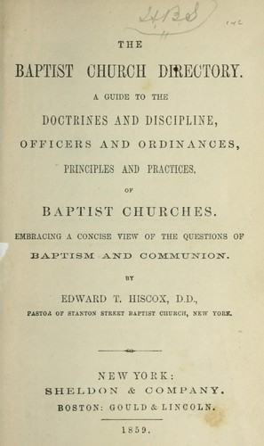 The Baptist church directory